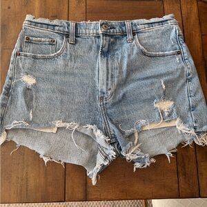 Distressed Denim Abercrombie Shorts